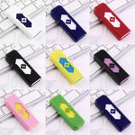 8 Colors Portable Electronic No Gas USB Rechargeable Lighter Flameless Superman Cigarette Lighter Silent Windproof Gadget Case