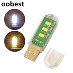 oobest MiNi 3LED Laptop USB Powerbank U Disk Book Light Desk Lamp Night Light Safe PVC Lampshade Reading Gadgets Dormitory